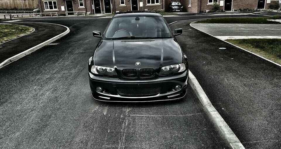 SOTTO PARAURTI BMW SERIE 3 E46 COUPE CABRIO SPOILER ANTERIORE ABS CARBON LOOK