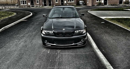 SOTTO PARAURTI BMW SERIE 3 E46 COUPE CABRIO SPOILER ANTERIORE ABS CARBON LOOK