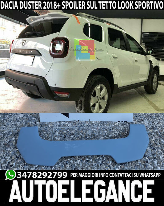 DACIA DUSTER II 2018+ SPOILER TETTO LOOK SPORTIVO ALETTONE AUTOELEGANCERICAMBI