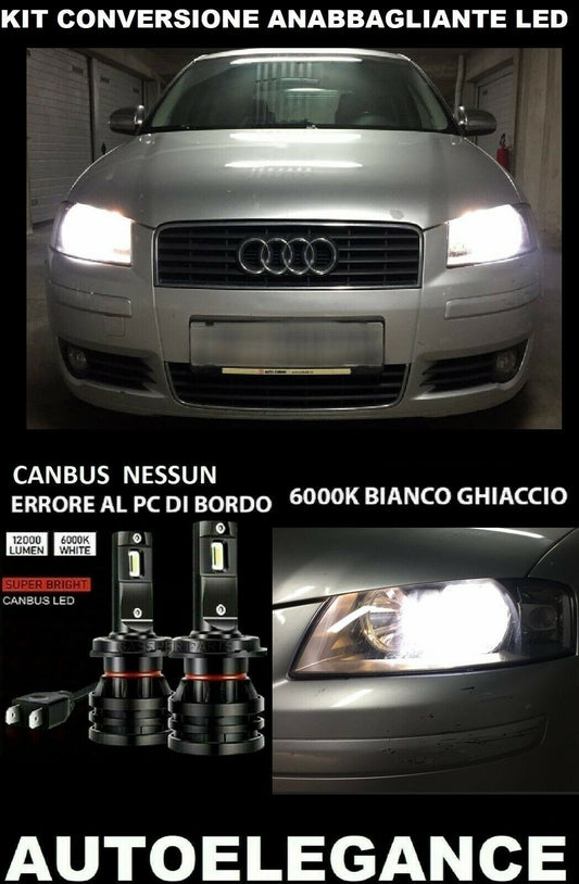 AUDI A3 8P MK1 ANABBAGLIANTE LED 16.000LM CAMBUS 0032 AUTOELEGANCERICAMBI