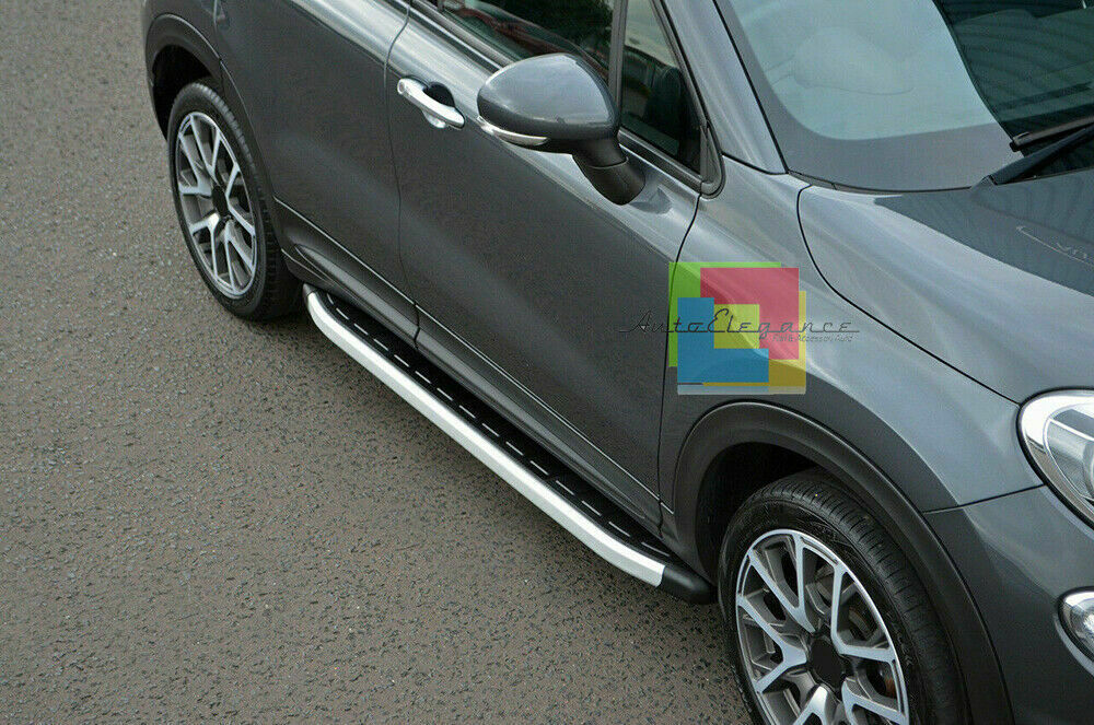 TOP QUALITY SIDE STEPS NON-SLIP DOOR PADS FIAT 500X 2014+ 0032