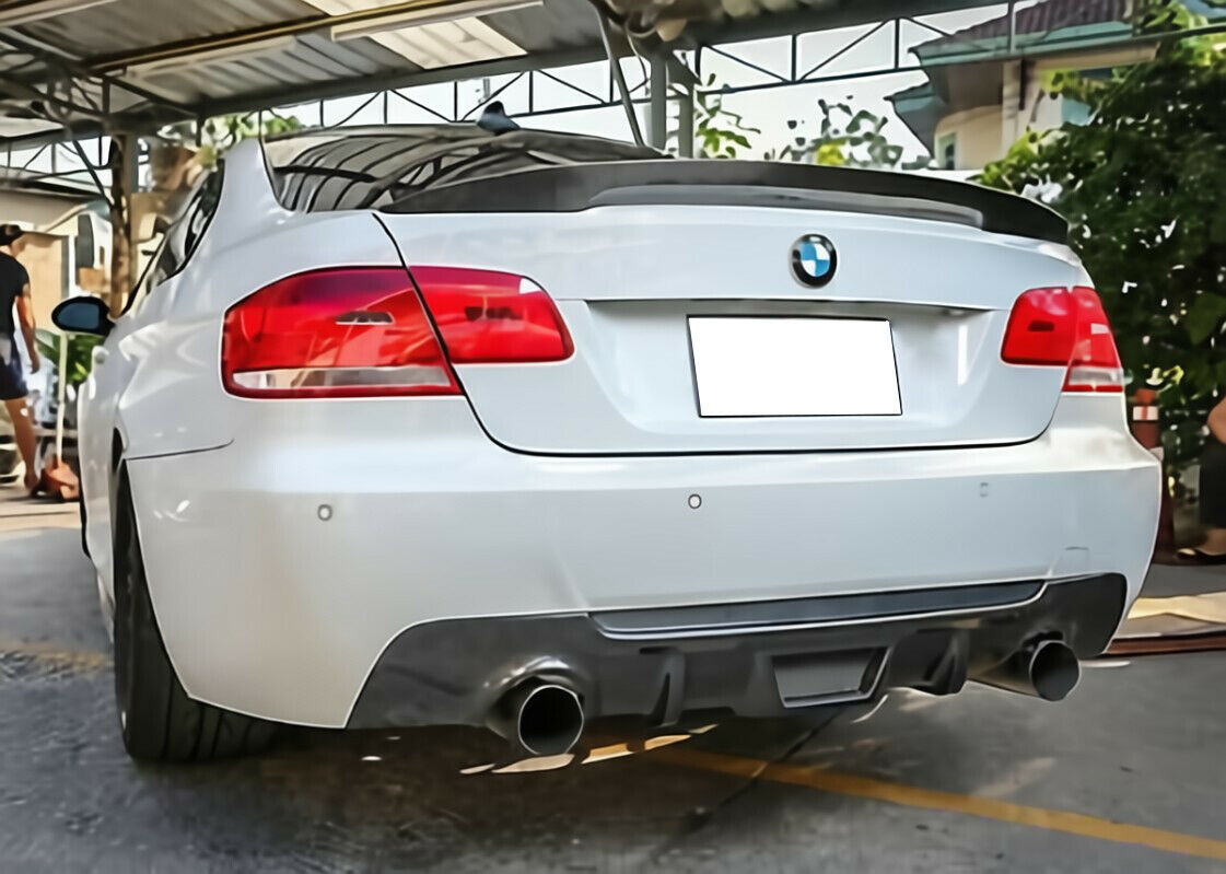 SPOILER POSTERIORE COFANO PER BMW SERIE 3 E92 LOOK M SPORT NERO LUCIDO .-V