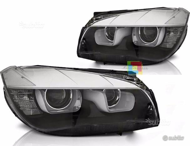 ANGEL EYES HEADLIGHTS BMW X1 E84 2009-2012 COMPLETE WITH LED KIT