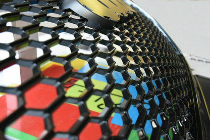 GRIGLIA ANTERIORE NERA NO LOGO PER AUDI A3 8V 2012-2015 CALANDRA RS3 NIDO D'APE