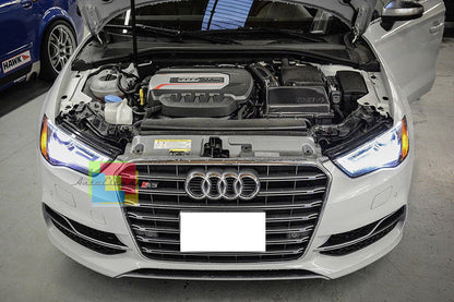 AUDI A3 8V 2012-2016 FOG LIGHT GRILLES - RS3 S3 IN ABS FOR SLINE S3 BUMPER.