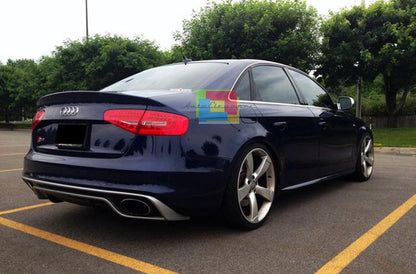 ESTRATTORE AUDI A4 B8 8K 2012+ DIFFUSORE SOTTO PARAURTI POSTERIORE LOOK RS4