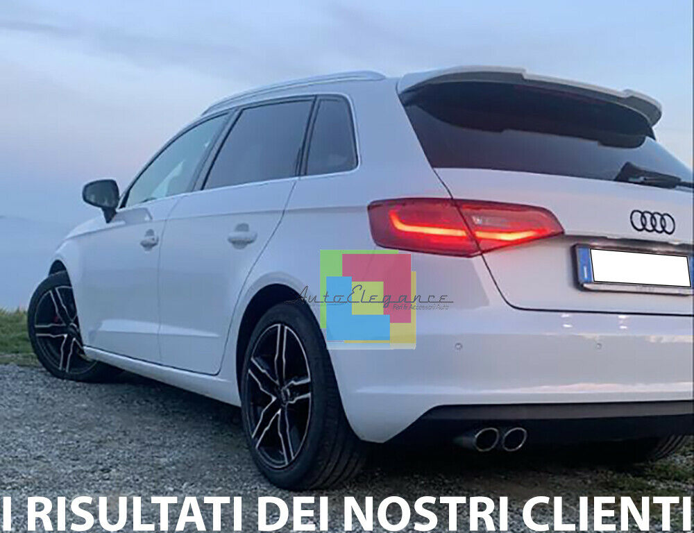 0156 AUDI A3 8V SPORTBACK 5 PORTE 2012+ SPOILER POSTERIORE SUL TETTO RS3 S3 ABS AUTOELEGANCERICAMBI