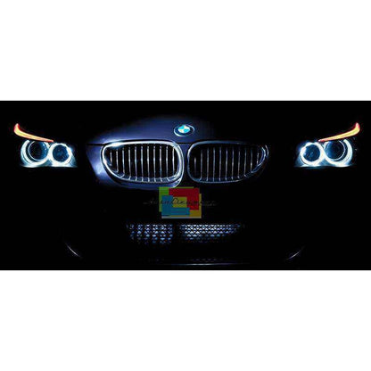 BMW SERIE 1 E87 2004-2007 KIT ANGEL EYES 40W 6000K LED BIANCO GHIACCIO NO ERROR AUTOELEGANCERICAMBI