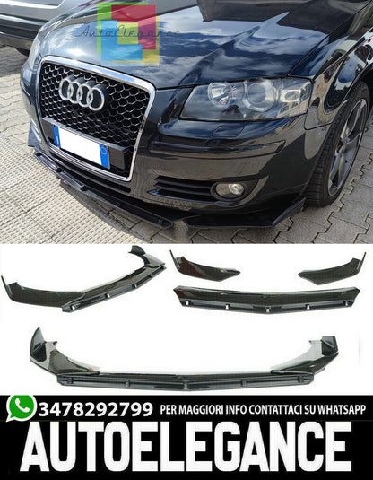 AUDI A3 8P 2004-2009 FRONT BUMPER SPOILER ABS SPLITTER BLADE