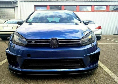VW GOLF 6 RLINE R20 2008-2012 FRONT BUMPER UNDER ABS BLACK SPLITTER 0032 