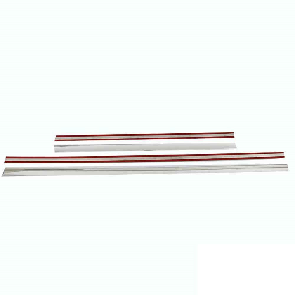 4 PEZZI PROTEZIONI PORTIERE SIDEBAR CROMATE IN ACCIAIO INOX FORD KUGA II 2012-2019 AUTOELEGANCERICAMBI