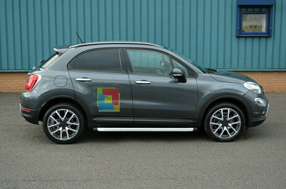 TOP QUALITY SIDE STEPS NON-SLIP DOOR PADS FIAT 500X 2014+ 0032