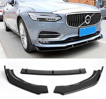 VOLVO S90 II 2016+SOTTO PARAURTI ANTERIORE ABS NERO LUCIDO SPLITTER