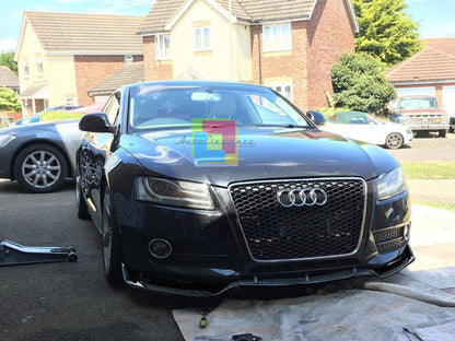 AUDI A5 COUPE SPORTBACK LAMA SOTTO PARAURTI ANTERIORE ABS CARBONIO SPLITTER AUTOELEGANCERICAMBI