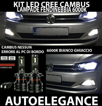 VOLKSWAGEN POLO AW1 PAIR OF LED FOG LIGHTS 10.000LM 0032