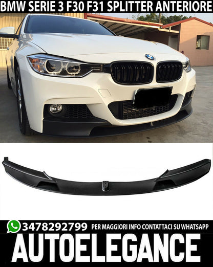 SPOILER SOTTO PARAURTI ANTERIORE M PERFORMANCE IN ABS BMW SERIE 3 F30 BERLINA