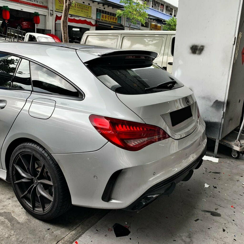MERCEDES CLA X117 SHOOTING BRAKE SPOILER TETTO AGGIUNTIVO LOOK SPORTIVO AMG