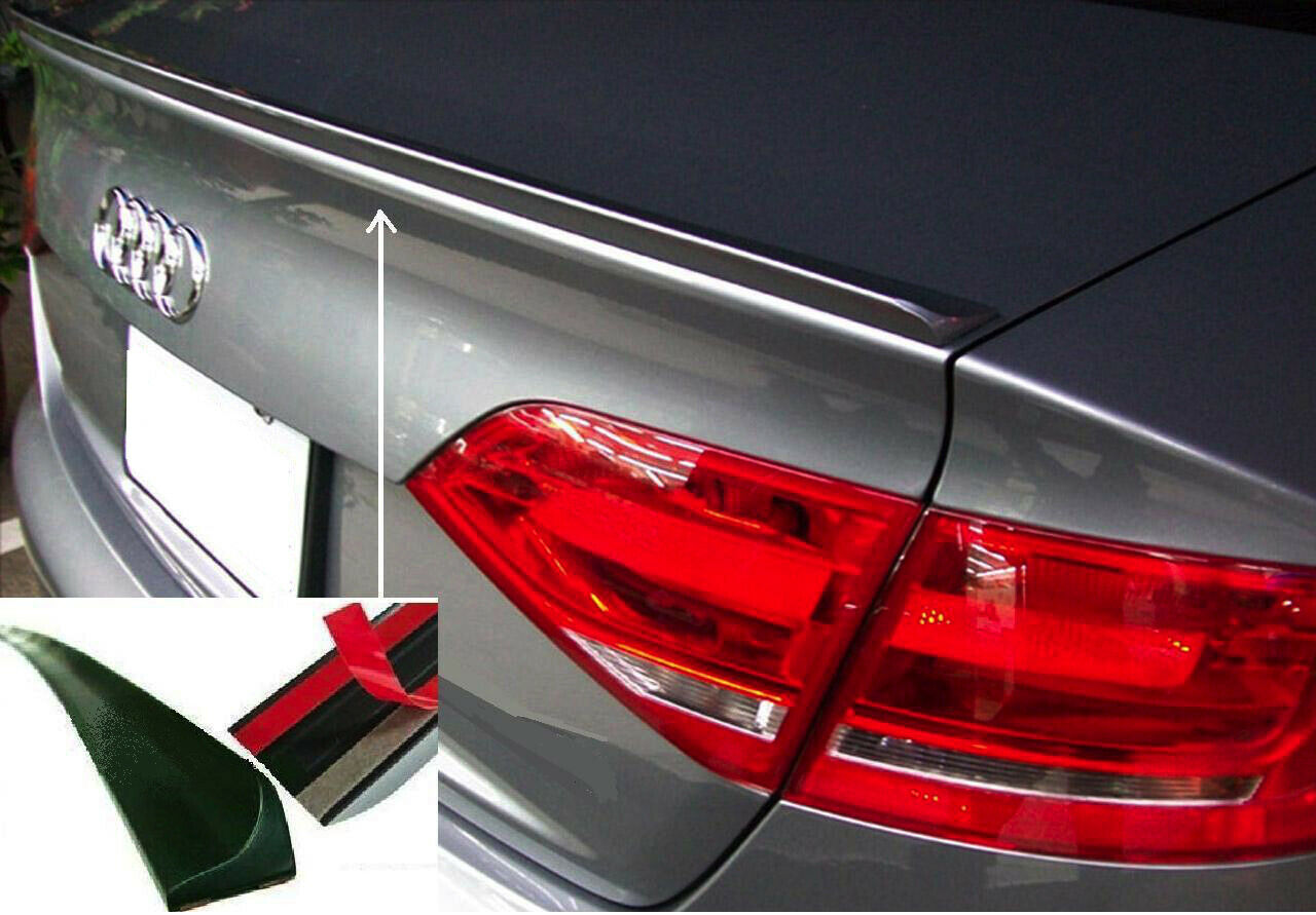 AUDI A4 B8 8K 2008-2014 BERLINA LIP SPOILER POSTERIORE SUL COFANO SLINE IN ABS AUTOELEGANCERICAMBI