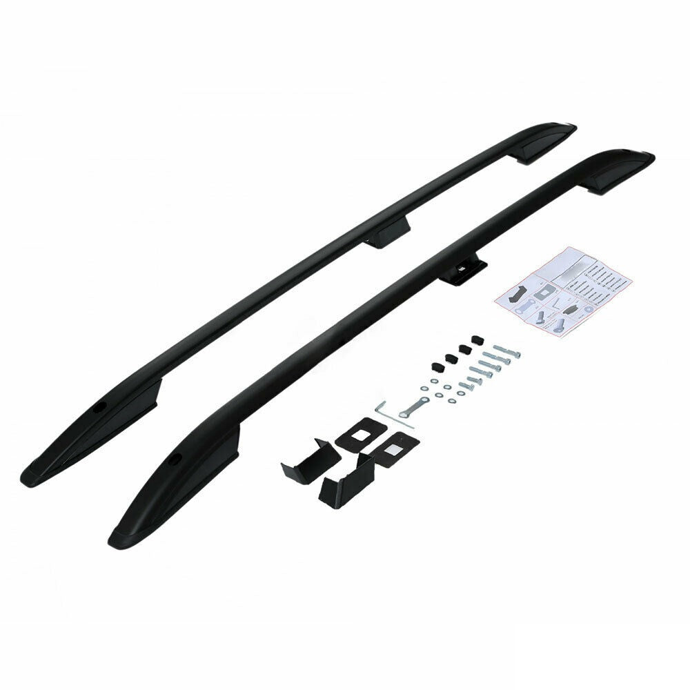 BLACK ROOF RAILS SET 2 PIECES for Ford Ranger 2011-2020