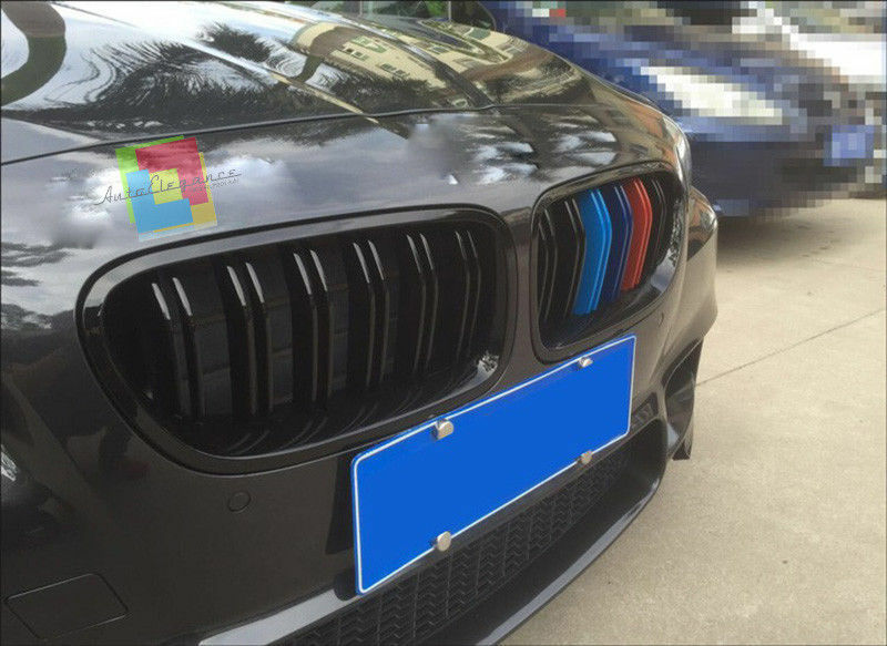 BMW 5 SERIES F10 F11 2010+ DOUBLE STRIPE GRILLES FRONT GRILLES 3 COLORS M