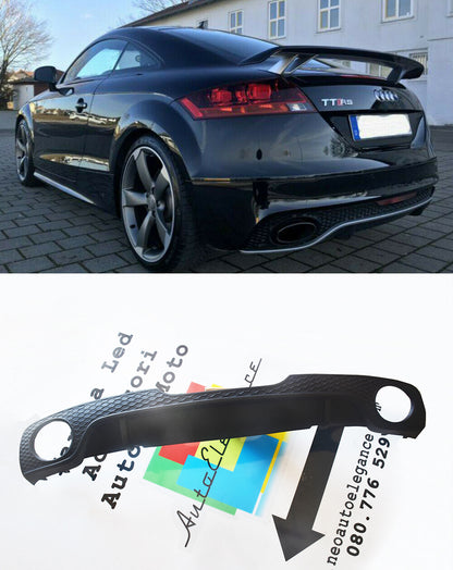 DIFFUSORE POSTERIORE PER AUDI TT 8J 2006-2014 PARAURTI SLINE SOTTO PARAURTI RSTT