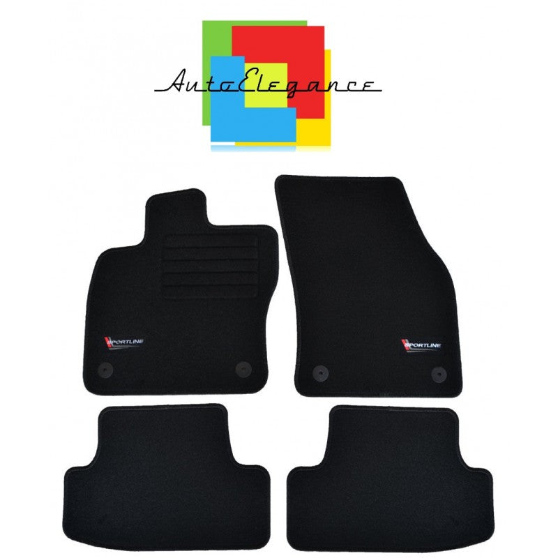 AUDI A3 8V 2016+ SET TAPPETINI IN MOQUETTE DI ALTA QUALITA' SPECIFICO AUTOELEGANCERICAMBI