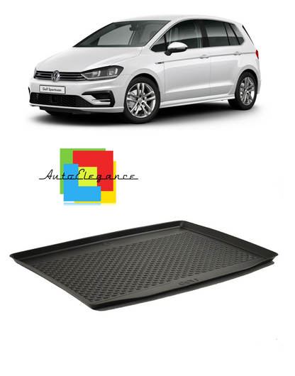 TRUNK LINER RUBBER CARPET SUPERGRIP VW GOLF SPORTSVAN 2014+ -AT-