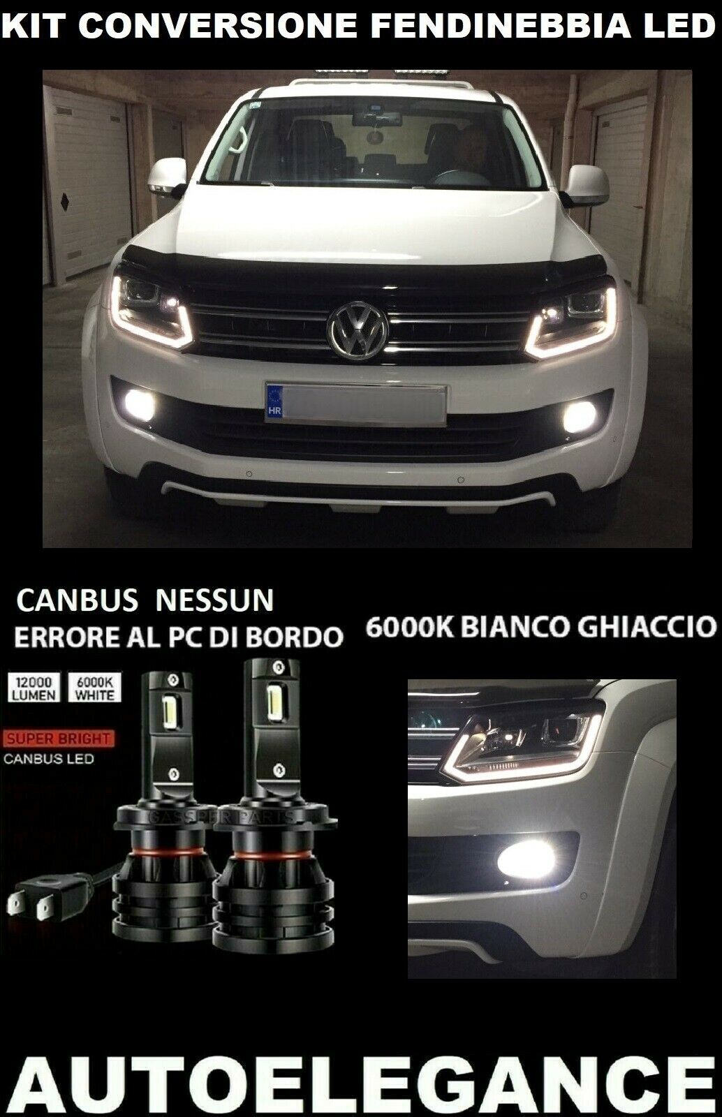 VW AMAROCK LED FOG LIGHTS 10.000LM CAMBUS 0032