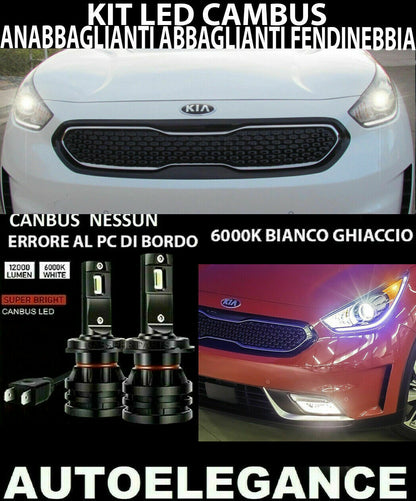 KIA NIRO LOW BEAM HIGH BEAM FOG LIGHTS LED 16.000LM 0032