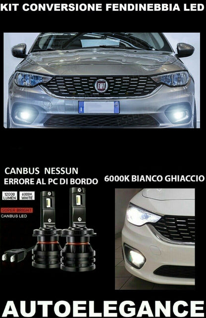 FIAT TIPO LED FOG LIGHTS 10.000LM CAMBUS 0032