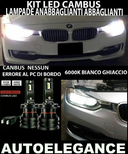 BMW SERIE 3 F30 F31 LAMPADE ANABBAGLIANTI ABBAGLIANTI LED 16.000LM CAMBUS 0032 AUTOELEGANCERICAMBI