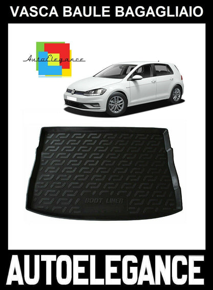 VASCA BAULE BAGAGLIAIO TAPPETO GOMMA SUPERGRIP VW GOLF 7 2013-2019 0032
