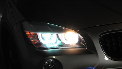 ANGEL EYES HEADLIGHTS BMW X1 E84 2009-2012 COMPLETE WITH LED KIT