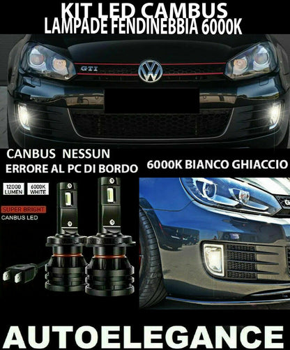H8 LED CREE FOG LIGHTS VW GOLF 6 2008-2012 CAMBUS ICE WHITE 0032