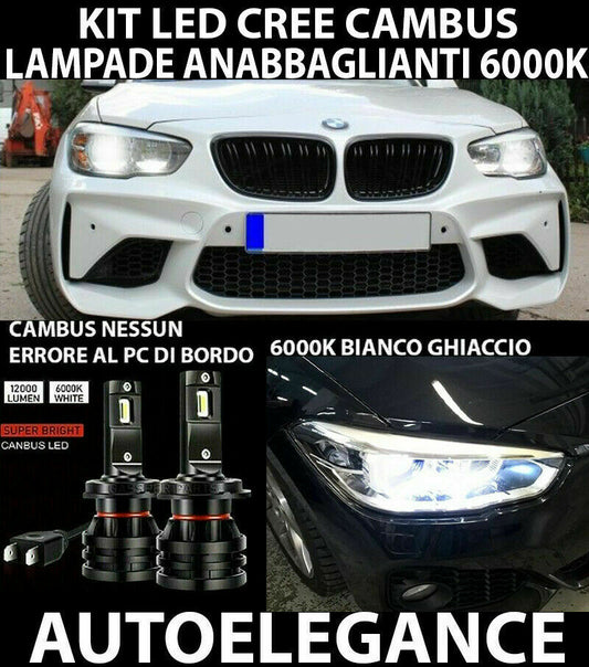 LAMPADE ANABBAGLIANTI LED BMW SERIE 1 F20 F21 LIFT NO AVARIA 16.000LM CAMBU 0032