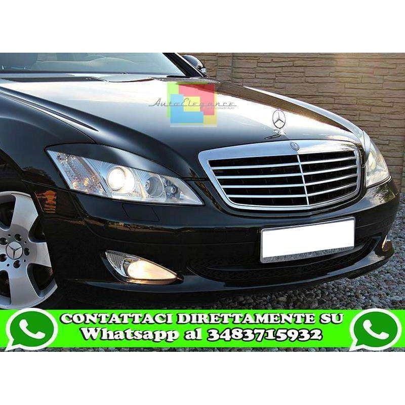 MERCEDES CLASSE S W221 2005-2009 PALPEBRE FARI ANTERIORI LOOK SPORTIVO