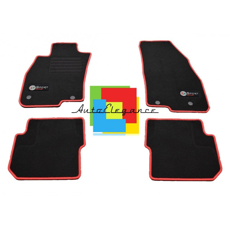 ALFA ROMEO MITO 955 2016+ SET TAPPETINI IN MOQUETTE DI ALTA QUALITA' SPECIFICO AUTOELEGANCERICAMBI