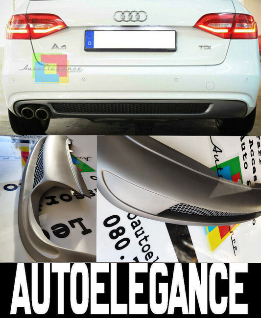 AUDI A4 B8 2012-2014 LIFT DIFFUSORE POSTERIORE SOTTO PARAURTI SLINE PLATINO AUTOELEGANCERICAMBI