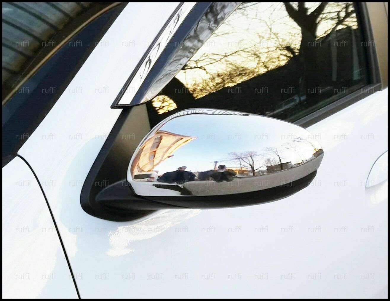 CROMATURA SPECCHIETTI LATERALI DACIA DUSTER II 2018+ ACCIAIO INOX ADESIVO 0032 AUTOELEGANCERICAMBI