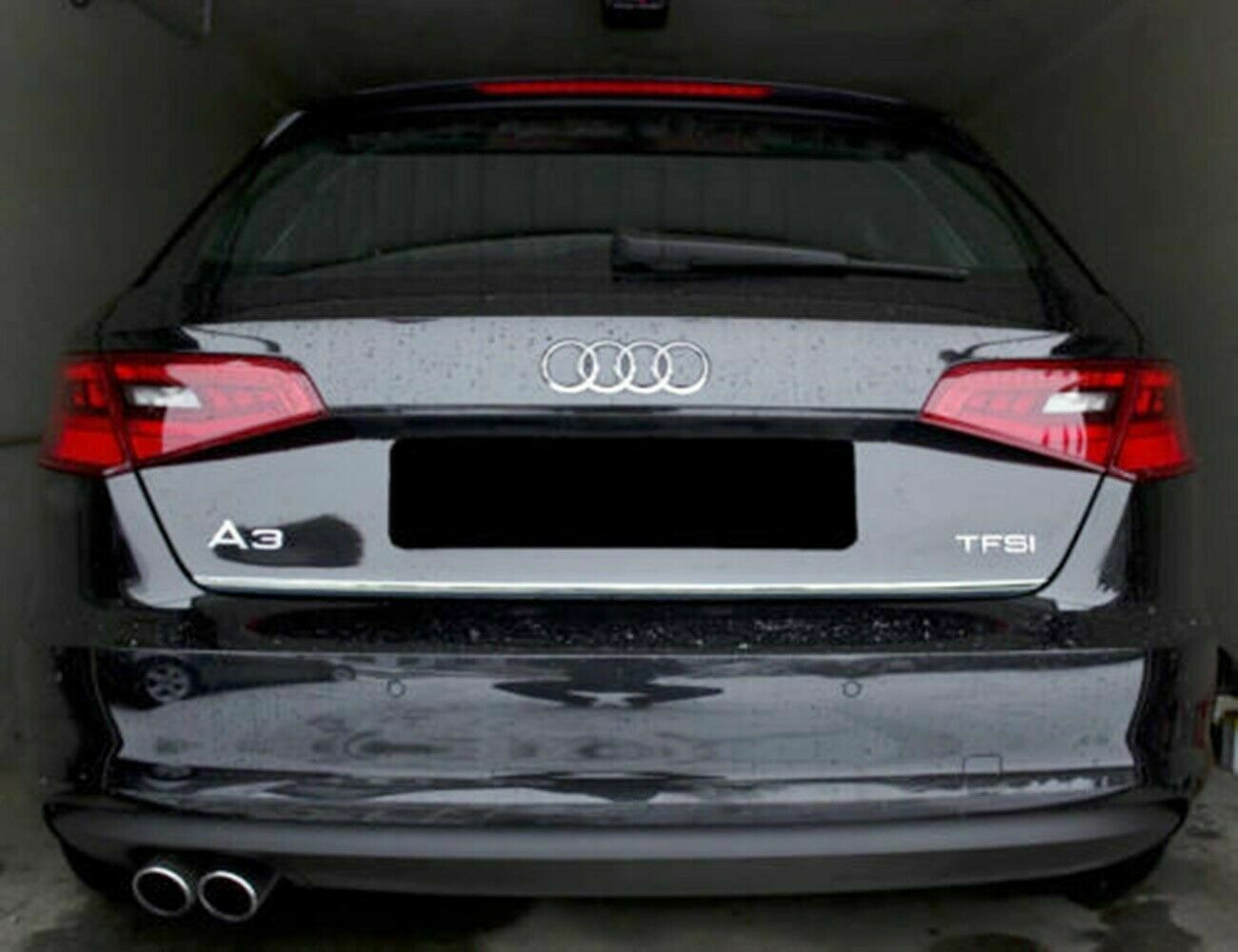 CROMATURA BAGAGLIAIO AUDI A3 8V 2012+ ACCIAIO INOX ADESIVO 0032 AUTOELEGANCERICAMBI