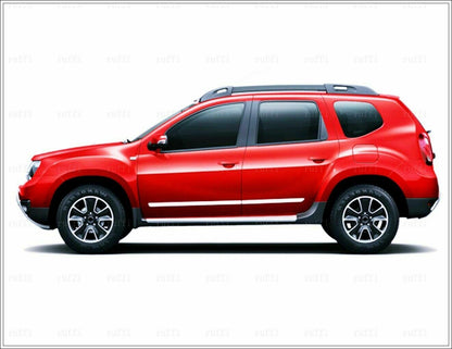 CROMATURA FASCE LATERALI PORTIERE DACIA DUSTER 2010-2017 INOX ADESIVO 0032 AUTOELEGANCERICAMBI