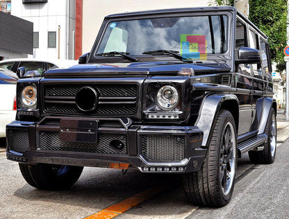 MERCEDES G W463 FRONT GRILLE TOTAL BLACK SPORTS MASK G55 G53