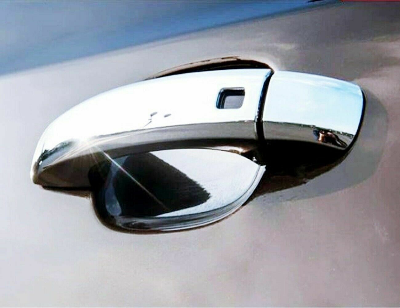 CROMATURA MANIGLIE 2 PORTE AUDI A4 RS4 8K B8 2007-2015 ACCIAIO INOX ADESIVO 0032 AUTOELEGANCERICAMBI