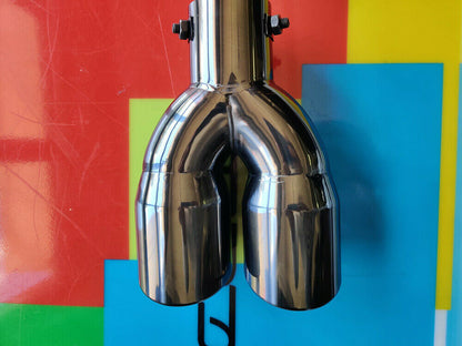 BMW SERIE 3 E90 E91 TERMINALE DI SCARICO ACCIAIO INOX NERO LUCIDO M SPORT AUTOELEGANCERICAMBI