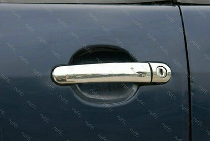 CROMATURA MANIGLIE PORTE AUDI TT/Roadster 1998-2014 CL ACCIAIO INOX ADESIVO 0032 AUTOELEGANCERICAMBI