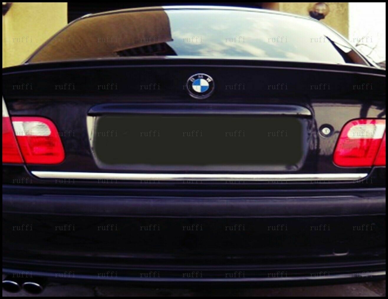 CROMATURA BAGAGLIAIO BMW 3ER E46 HB-SALOON 1998-2007 ACCIAIO INOX ADESIVO 0032 AUTOELEGANCERICAMBI
