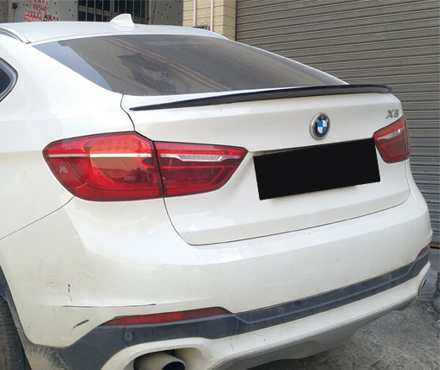 SPOILER POSTERIORE COFANO BMW X6 F16 2014-2019 DESIGN M ABS NERO LUCIDO