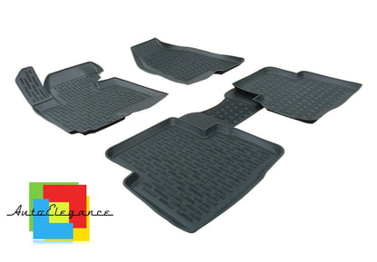 SET OF CAR INTERIOR RUBBER MATS MADE TO MEASURE KIA SPORTAGE 2010-2016 0032