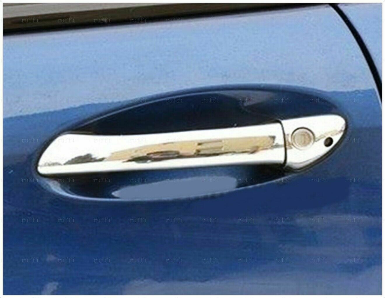CROMATURA MANIGLIE 4 PORTE MERCEDES C W203 S203 2000-2007 INOX ADESIVO 0032 AUTOELEGANCERICAMBI