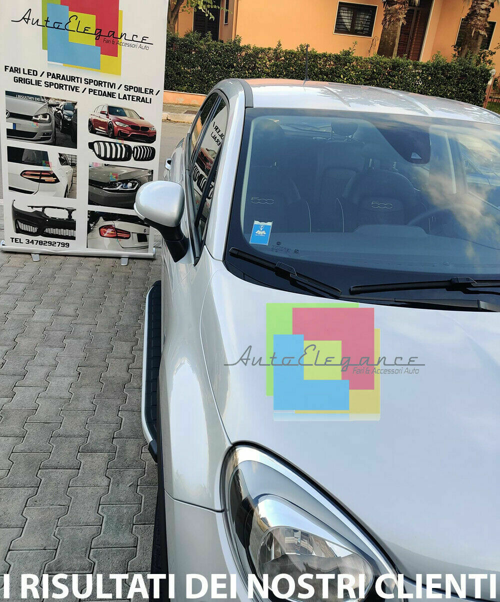 TOP QUALITY SIDE STEPS NON-SLIP DOOR PADS FIAT 500X 2014+ 0032